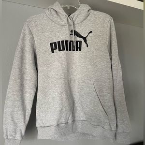 Gray puma hoodie